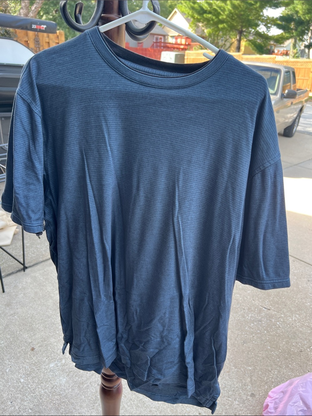 Van Heusen Men's Navy Short Sleeve Crewneck Tee